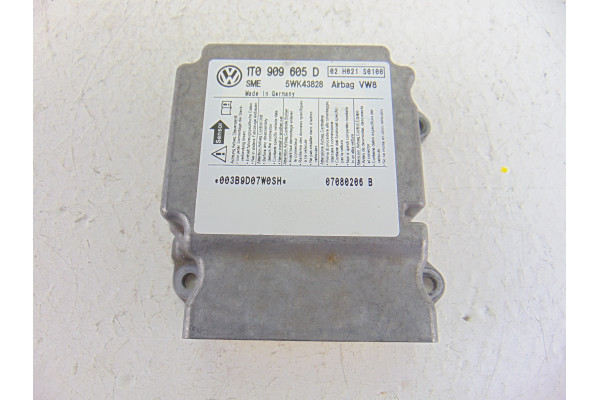 CENTRALITA AIRBAG| VOLKSWAGEN- 1.9 TDI 105CV 1896CC|1T0909605D 5WK43828  - 2008