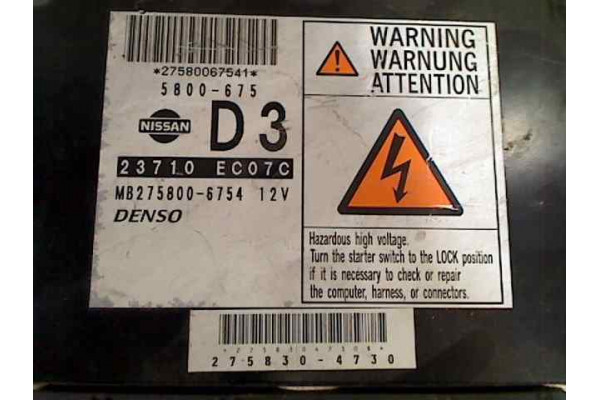 CENTRALITA MOTOR UCE| NISSAN- 2.5 DCI 4WD (D40TT, D40T, D40M, D40BB) 190CV 2488CC|275800-6754 2758006754 - 2007