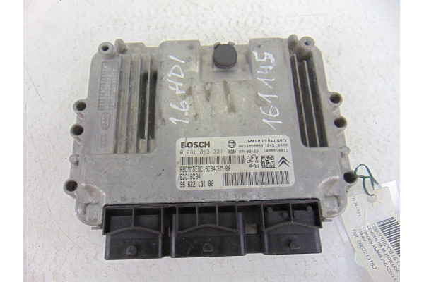 CENTRALITA MOTOR UCE| CITROEN- 1.6 HDI 109CV 1560CC|0281013331 EDC16C34  - 2004