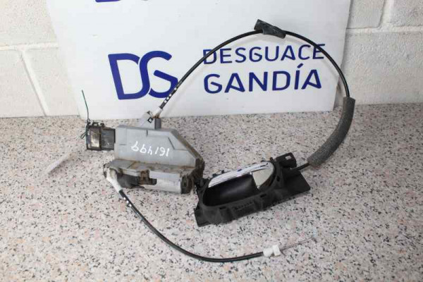 CERRADURA PUERTA TRASERA IZQUIERDA| PEUGEOT- 1.6 HDI 109CV 1560CC|6 PINS  SIN CABLE NI BARILLAJE  - 2008