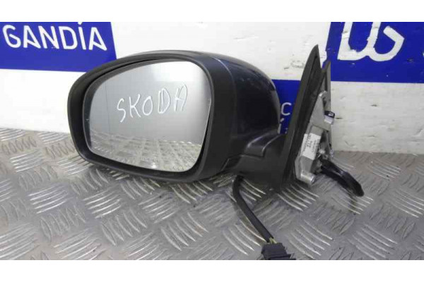 RETROVISOR IZQUIERDO  SKODA FABIA I  1.4 TDI 80CV 1422CC 2007 GRIS OSCURO