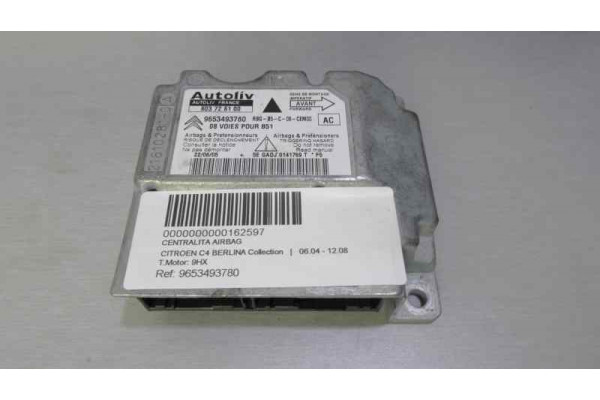 CENTRALITA AIRBAG| CITROEN- 1.6 HDI 90CV 1560CC|603726100 - 2005