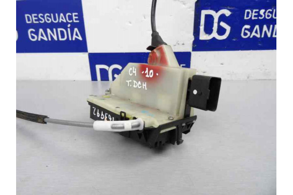 CERRADURA PUERTA TRASERA DERECHA  CITROEN C4 II  1.6 HDI 110 112CV 1560CC 2011 6 PIN