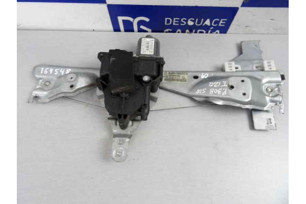 ELEVALUNAS TRASERO IZQUIERDO  PEUGEOT 308  1.6 HDI 109CV 1560CC 2009 6 PIN