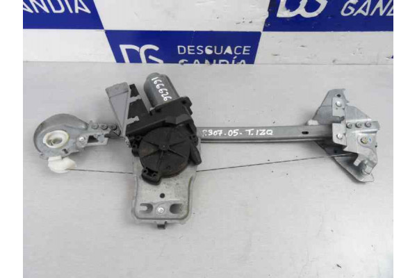 ELEVALUNAS TRASERO IZQUIERDO  PEUGEOT 307  2.0 HDI 90 90CV 1997CC 2004 6 PINS