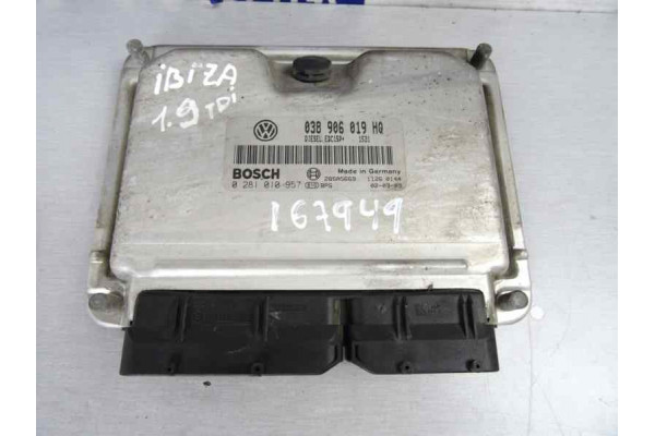 CENTRALITA MOTOR UCE| SEAT- 1.9 TDI 100CV 1896CC|0281010957 EDC15P 0281010957  - 2002