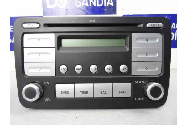 SISTEMA AUDIO / RADIO CD  VOLKSWAGEN EOS  2.0 TDI 140CV 1968CC 2006 1K0035161B