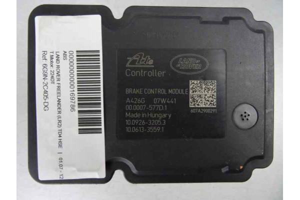 ABS| LAND ROVER- 2.2 TD4 4X4 152CV 2179CC|6G9N2C405DG 100212-01234 100926-32053 100613-3559110021201234 10092632053 10061335591 