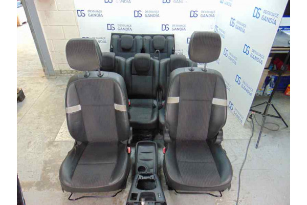 JUEGO ASIENTOS COMPLETO  RENAULT GRAND SCÉNIC III  1.9 DCI 131CV 1870CC 2011 PIEL Y TELA