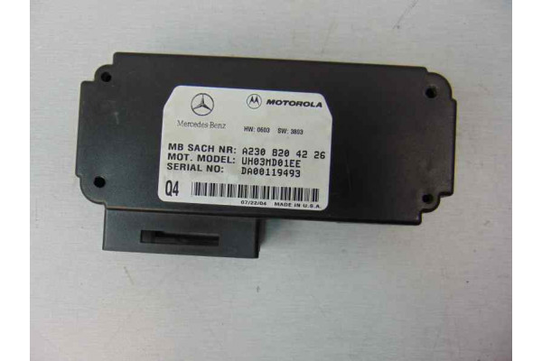 MODULO ELECTRONICO  MERCEDES-BENZ CLK  270 CDI (209.316) 170CV 2685CC 2002 A2308204226