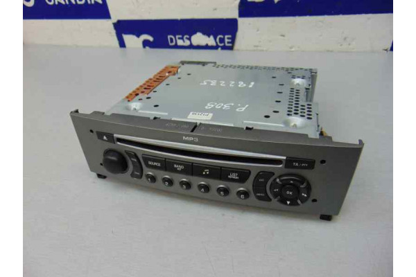 SISTEMA AUDIO / RADIO CD| PEUGEOT- 1.6 16V 120CV 1598CC|96650206XH - 2009