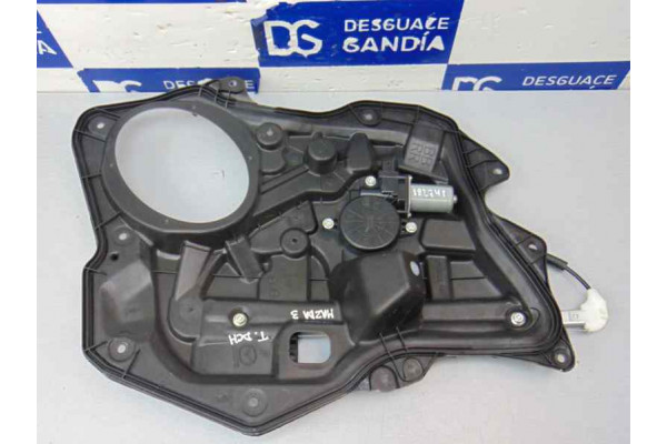 ELEVALUNAS TRASERO DERECHO  MAZDA 3  1.6 MZR 105CV 1598CC 2012 2 PIN