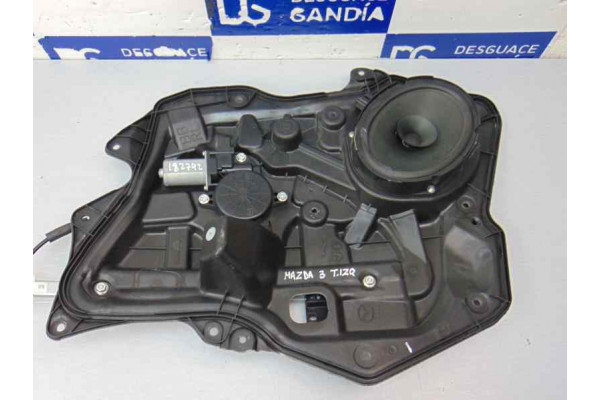 ELEVALUNAS TRASERO IZQUIERDO  MAZDA 3  1.6 MZR 105CV 1598CC 2012 2 PIN