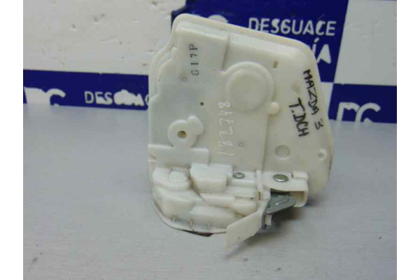 CERRADURA PUERTA TRASERA DERECHA  MAZDA 3  1.6 MZR 105CV 1598CC 2012 4 PIN