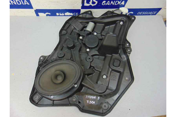 ELEVALUNAS TRASERO DERECHO| MAZDA- 1.6 MZR 105CV 1598CC|6 PIN - 2010