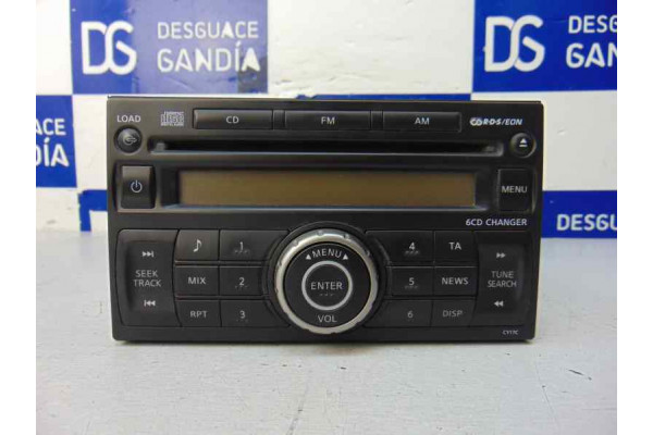 SISTEMA AUDIO / RADIO CD  NISSAN PATHFINDER III  2.5 DCI 174CV 2488CC 2005 28185EB40A