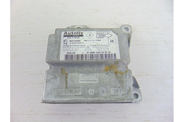 CENTRALITA AIRBAG| PEUGEOT- 1.6 16V 120CV 1598CC|9665100080 610714900  - 2009