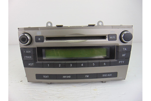 SISTEMA AUDIO / RADIO CD| TOYOTA- 2.0 D-4D (ADT270_) 126CV 1998CC|8612005190 - 2011