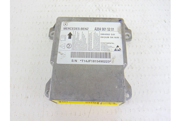 CENTRALITA AIRBAG| MERCEDES-BENZ- 320 CDI 4-MATIC (204.983) 224CV 2987CC|A2049015201 5WK43952 ***TENIA SALTADO EL CINTURON DEL C